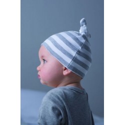 Baby Striped T-knot Hat