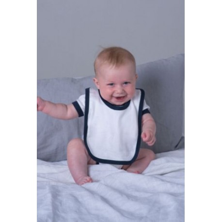 Baby Bib With contrast Ties