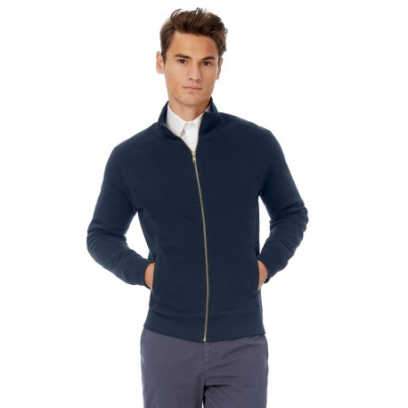 sweat zippé col montant homme