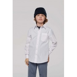 Chemise popeline manches longues  enfant K521