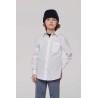 Chemise popeline manches longues  enfant K521