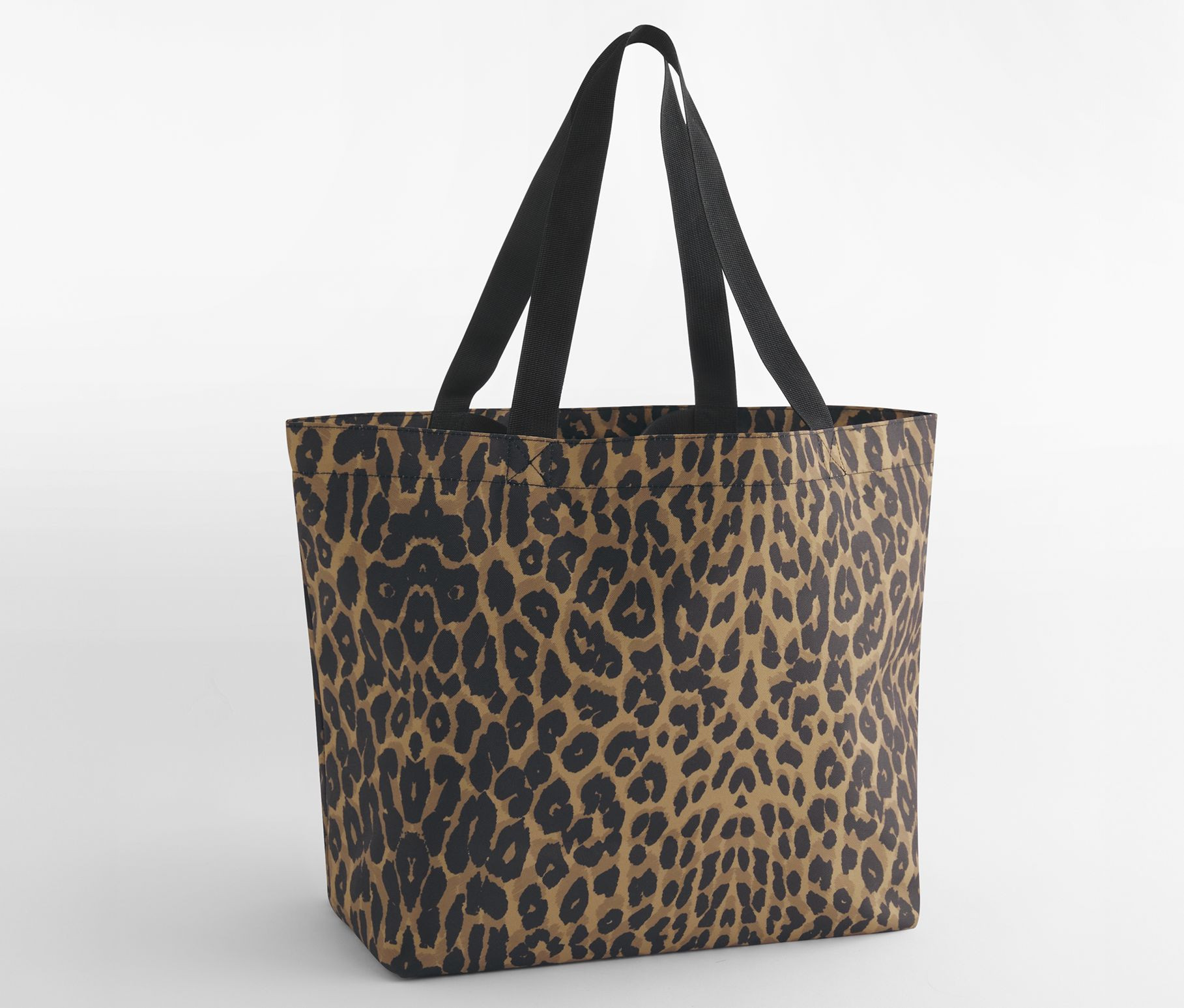 LEOPARD PRINT CARRYALL TOTE BAG - vue 2