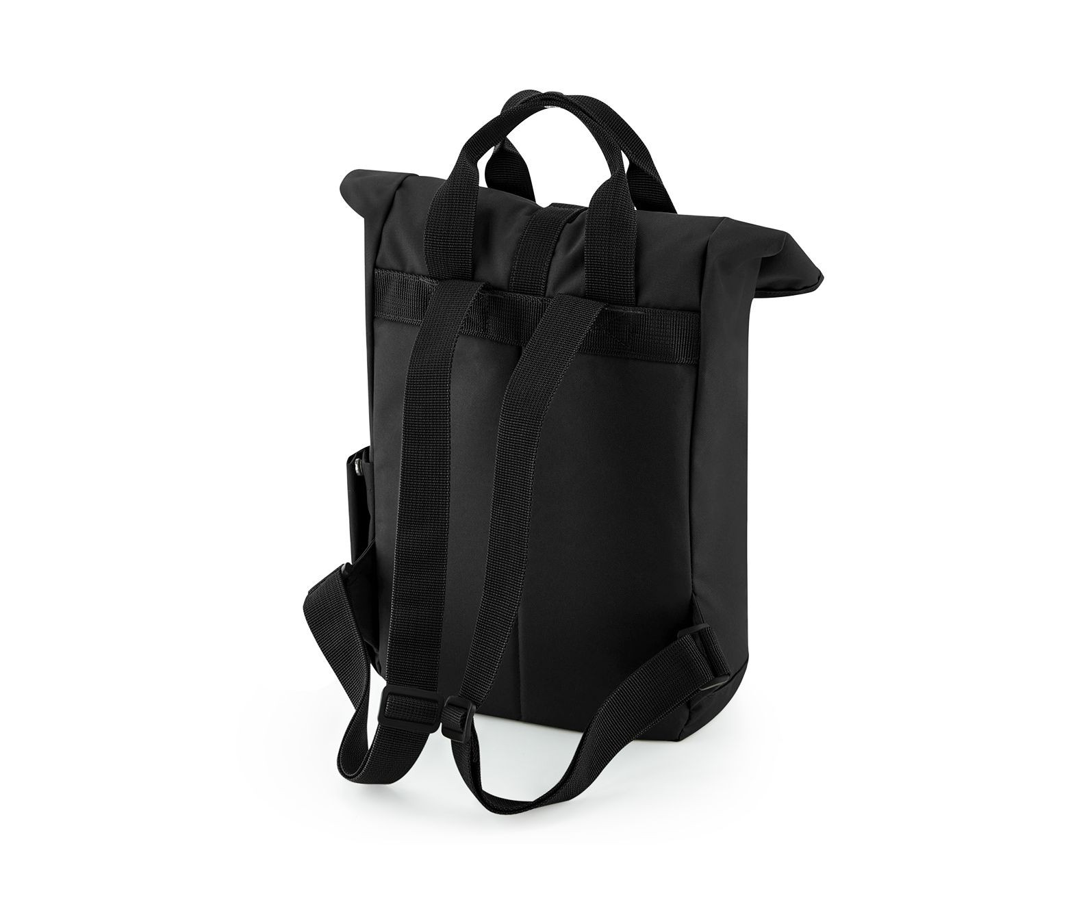 RECYCLED MINI TWIN HANDLE ROLL-TOP LAPTOP BACKPACK - vue 2