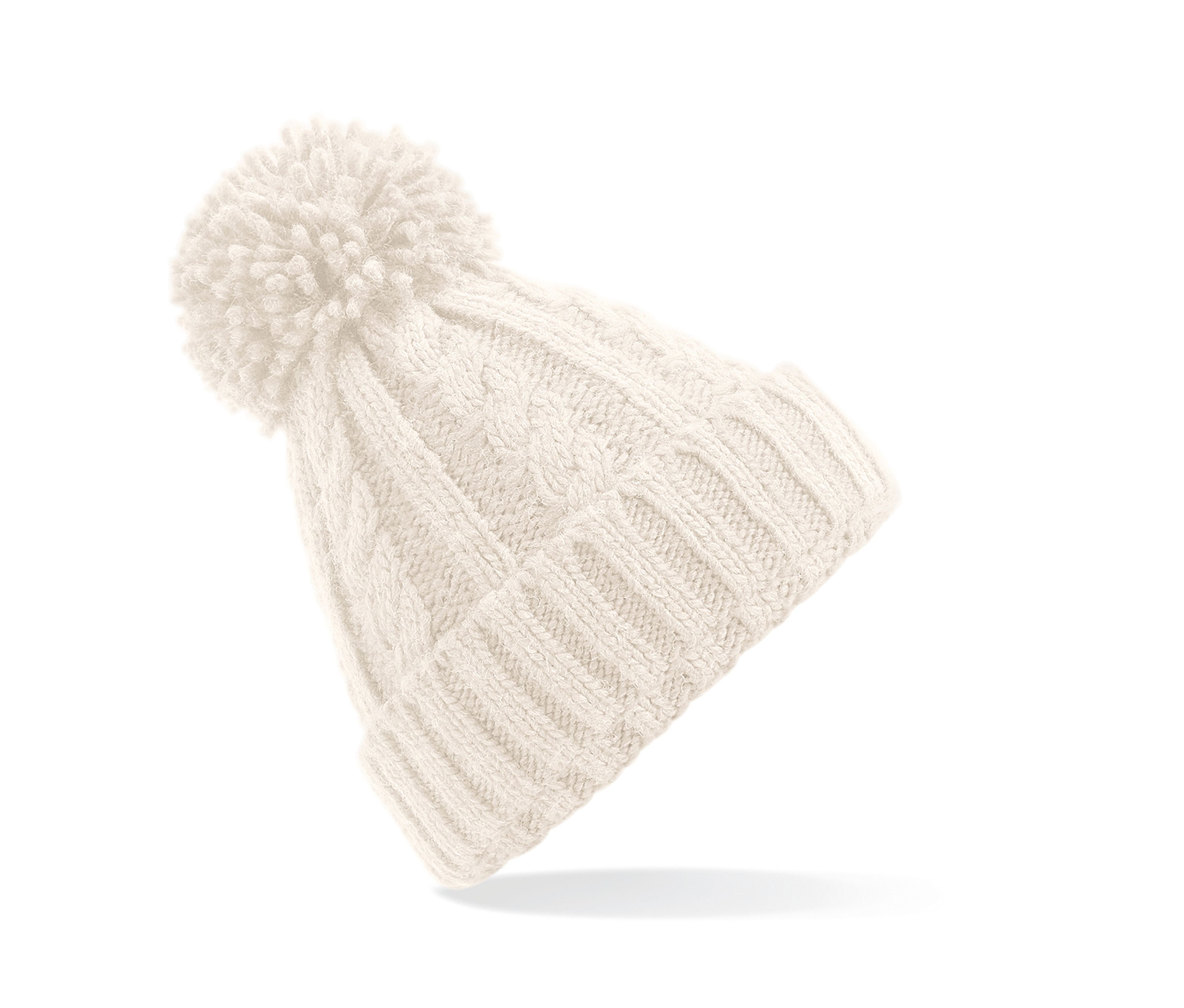 CABLE KNIT MELANGE BEANIE - vue 2