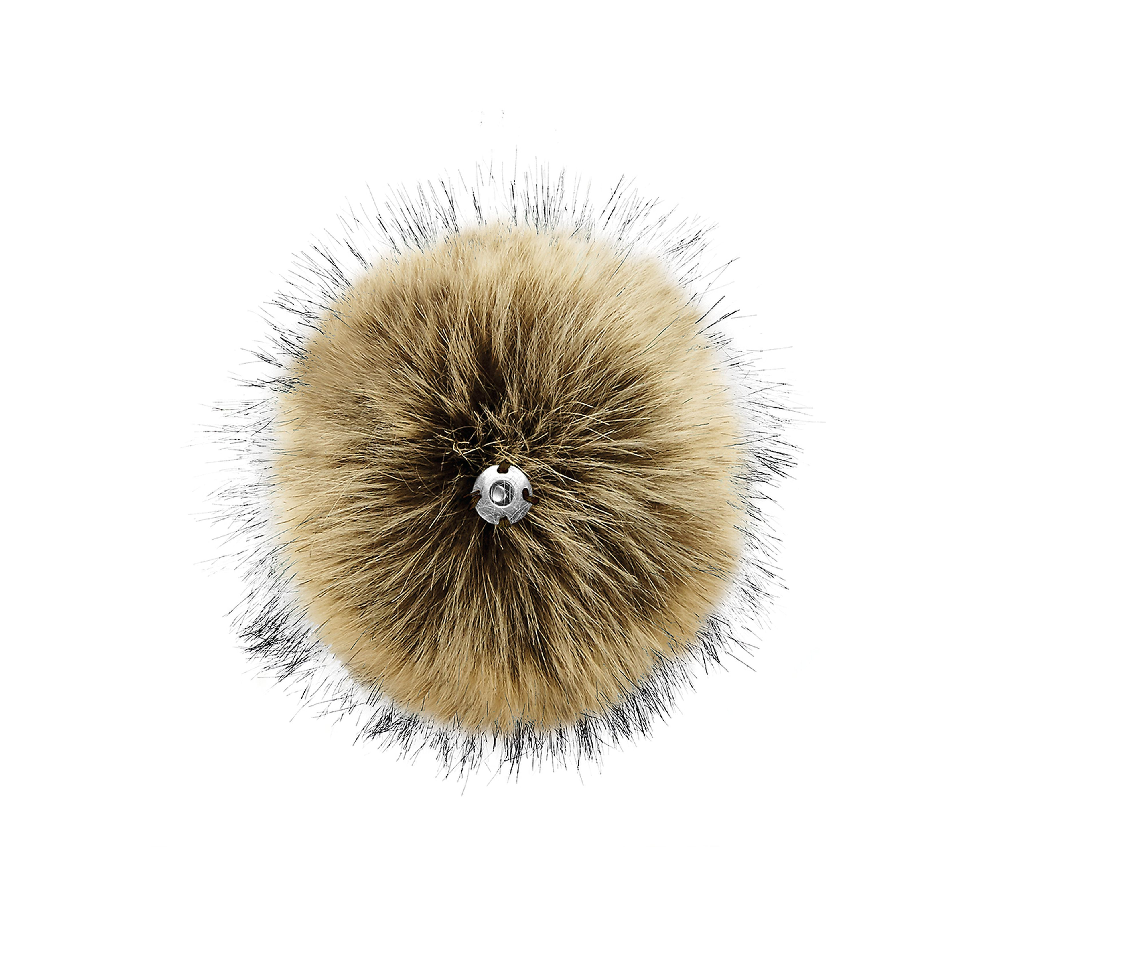 FAUX FUR POP POM KEY RING - vue 2