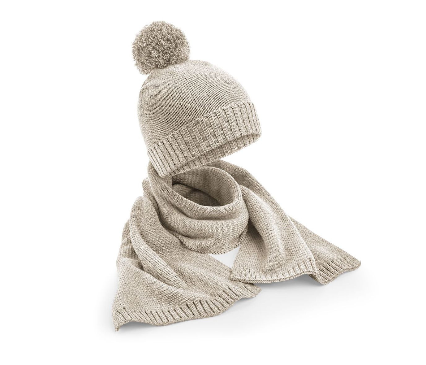 KNITTED SCARF AND BEANIE GIFT SET - vue 2
