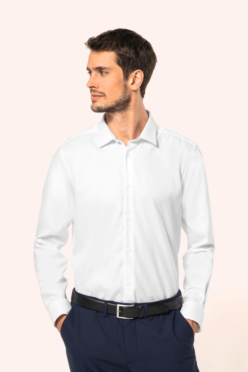 Chemise Oxford pinpoint manches longues homme