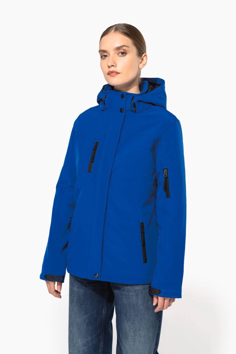 Parka softshell doublée capuche femme
