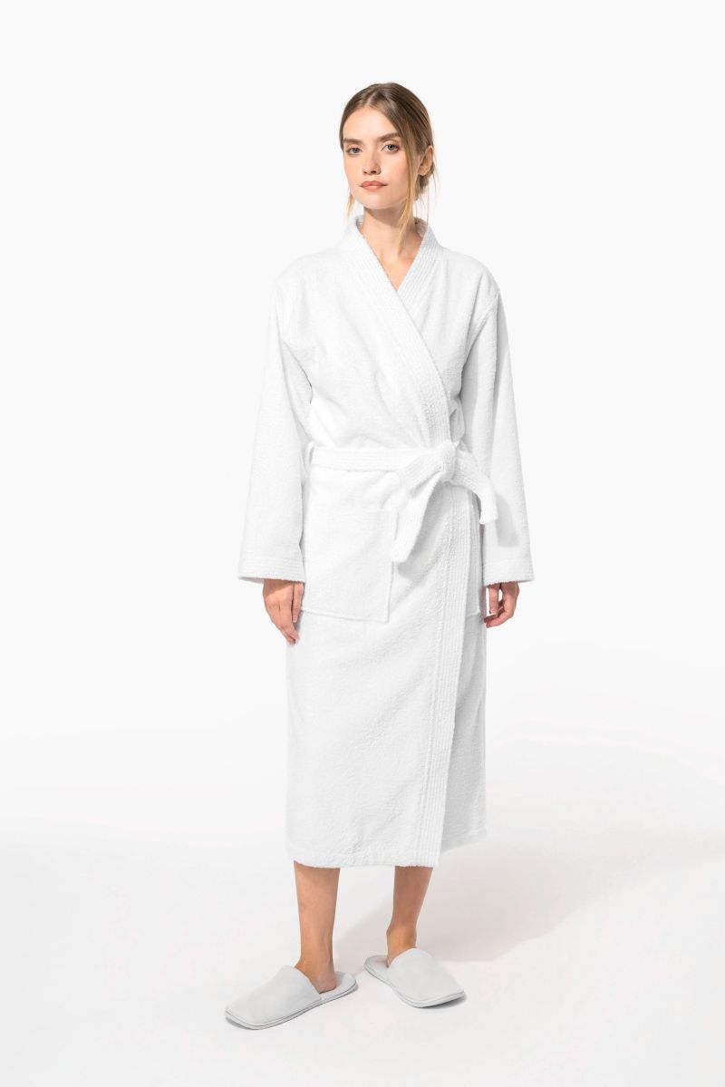 Peignoir col kimono