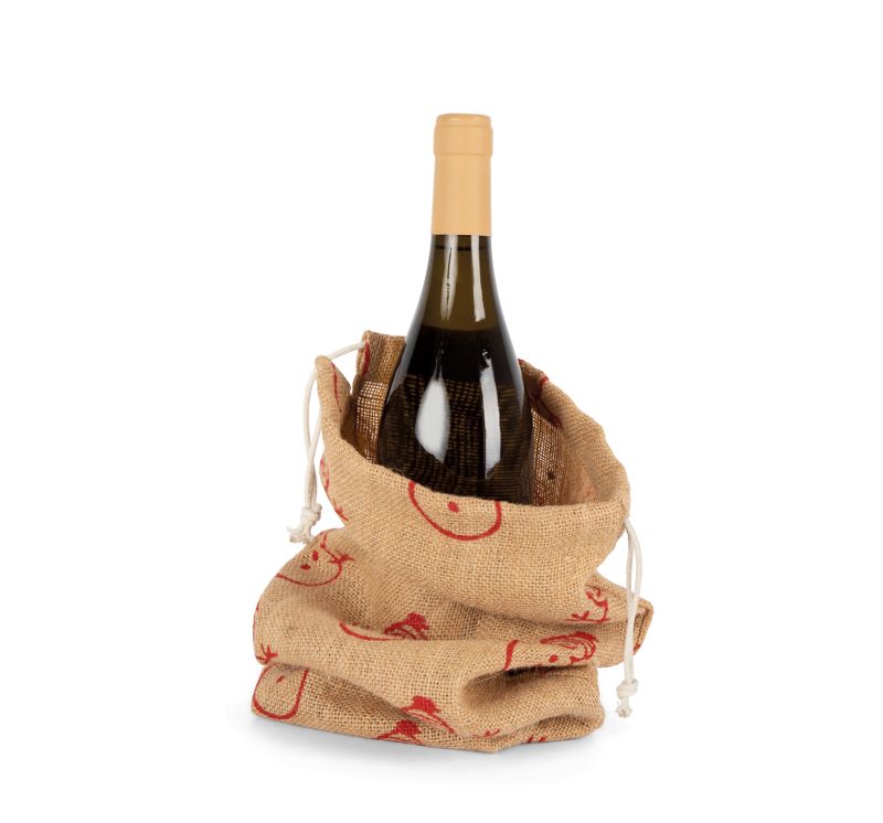 Porte-bouteille avec motifs de Noël