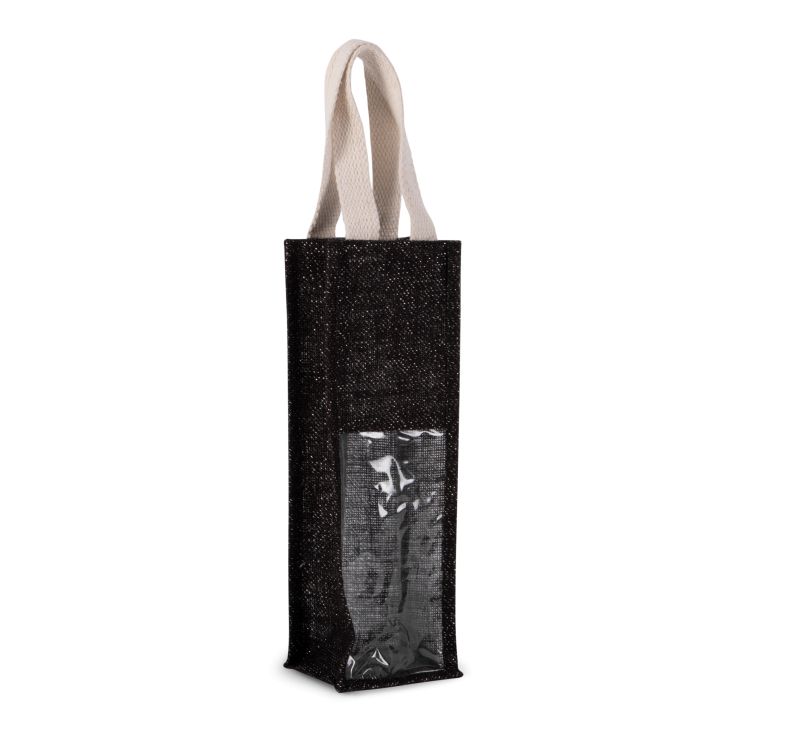 Sac porte-bouteille en jute