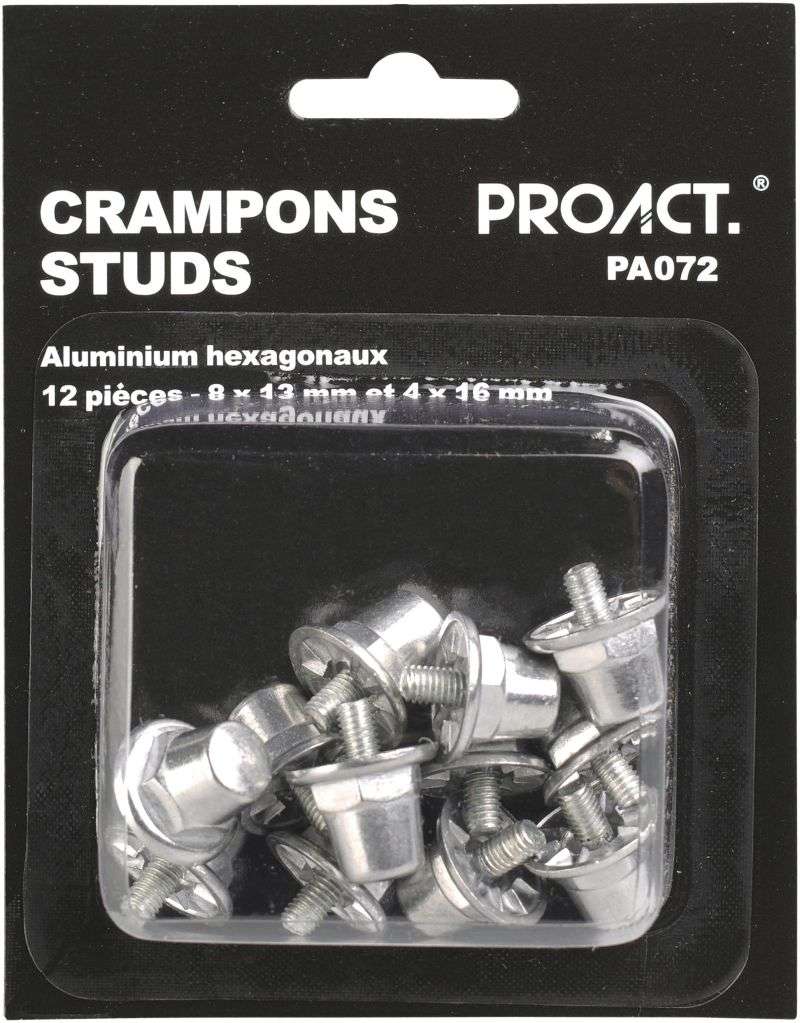 Boîte de 12 crampons alu hexagonaux
