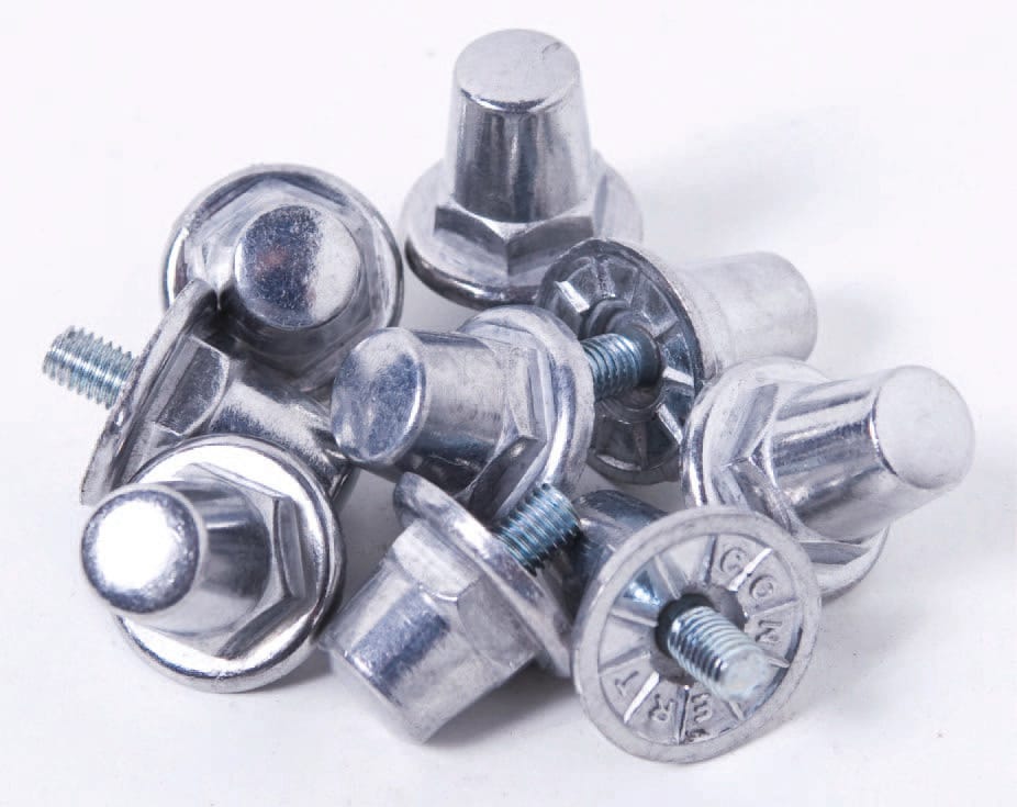 Pack de 100 crampons alu hexagonaux