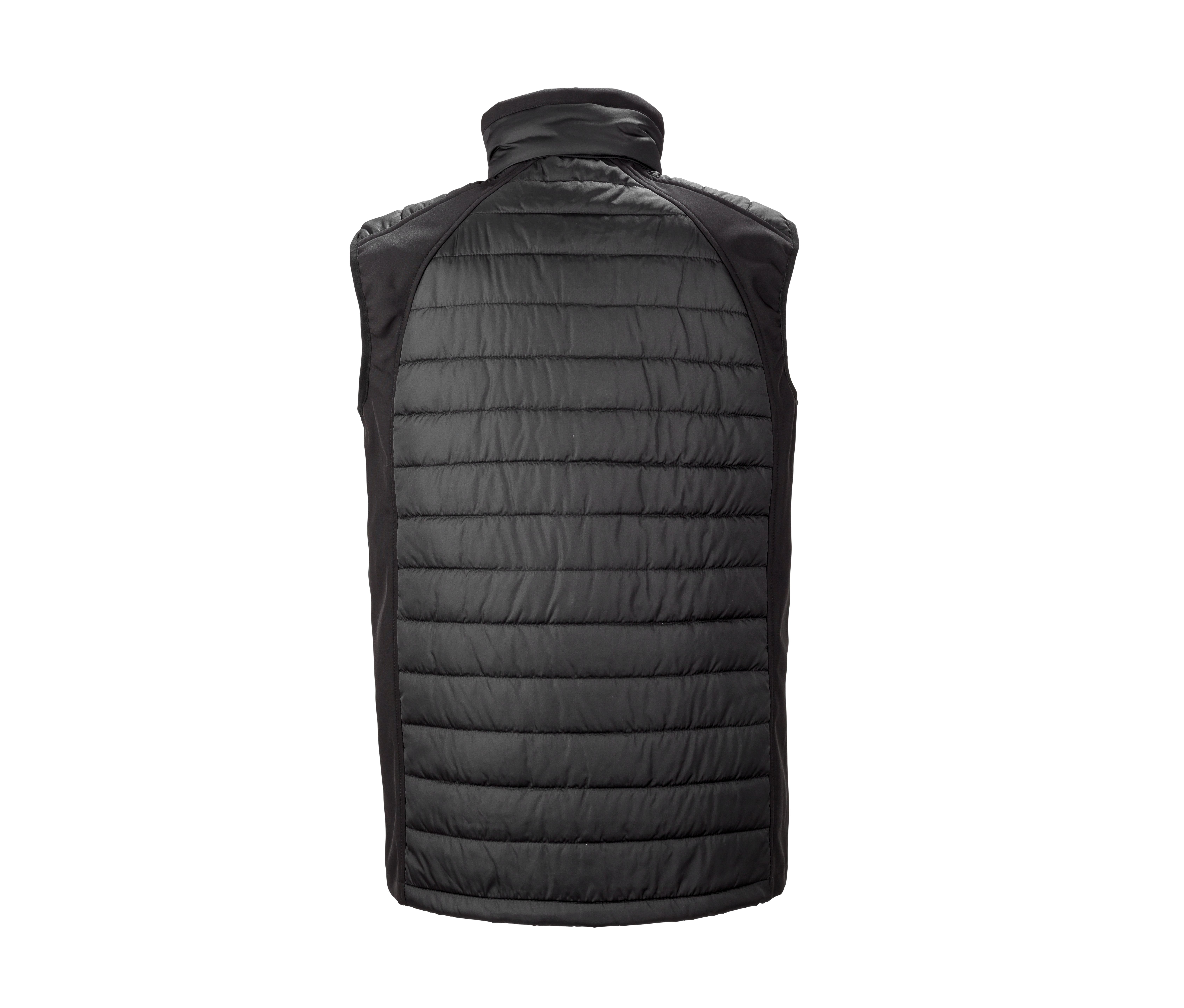 BLACK COMPASS PADDED SOFTSHELL GILET - vue 2