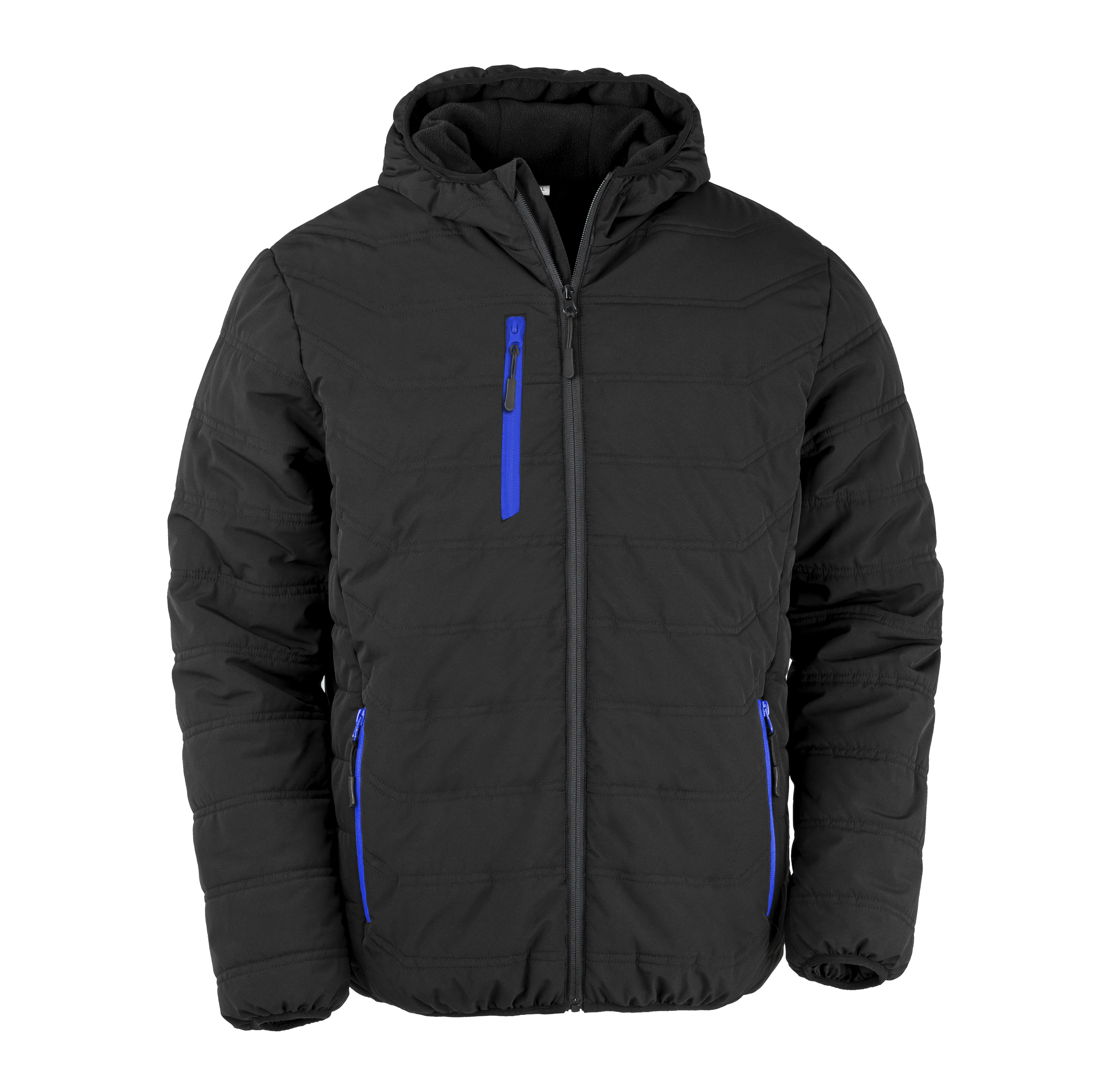 BLACK COMPASS PADDED WINTER JACKET - vue 2