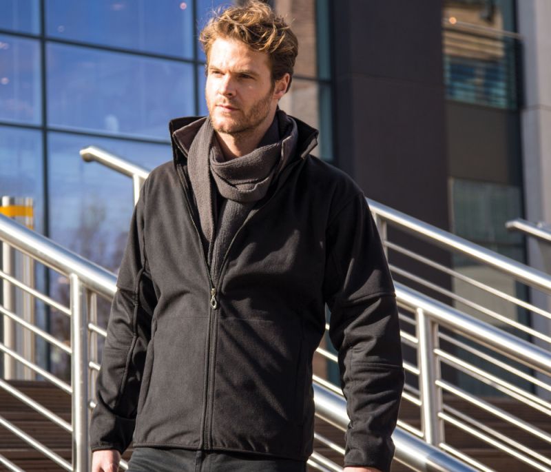 MENS COMBED PILE SOFTSHELL JACKET