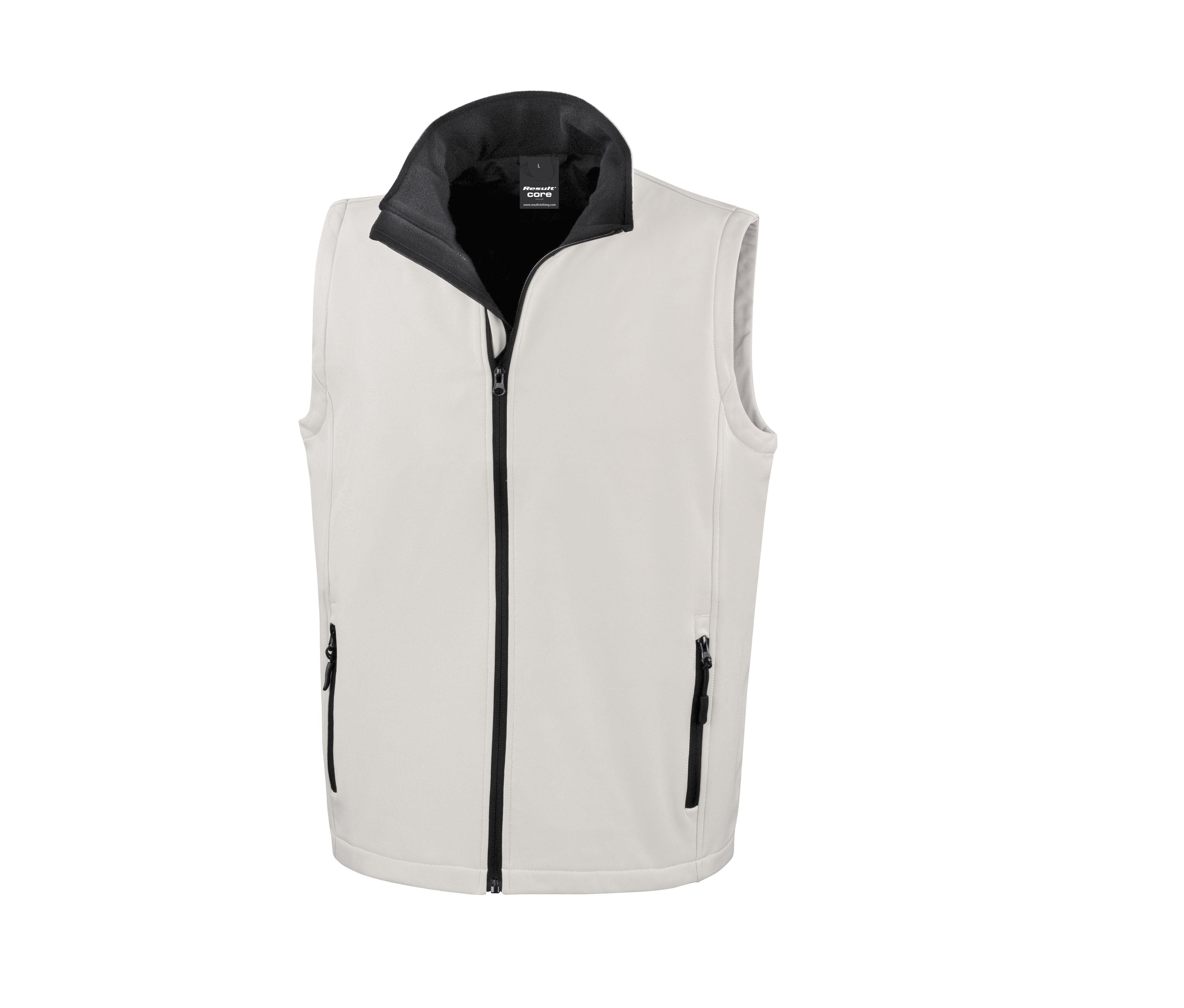 MENS PRINTABLE SOFTSHELL BODYWARMER - vue 2