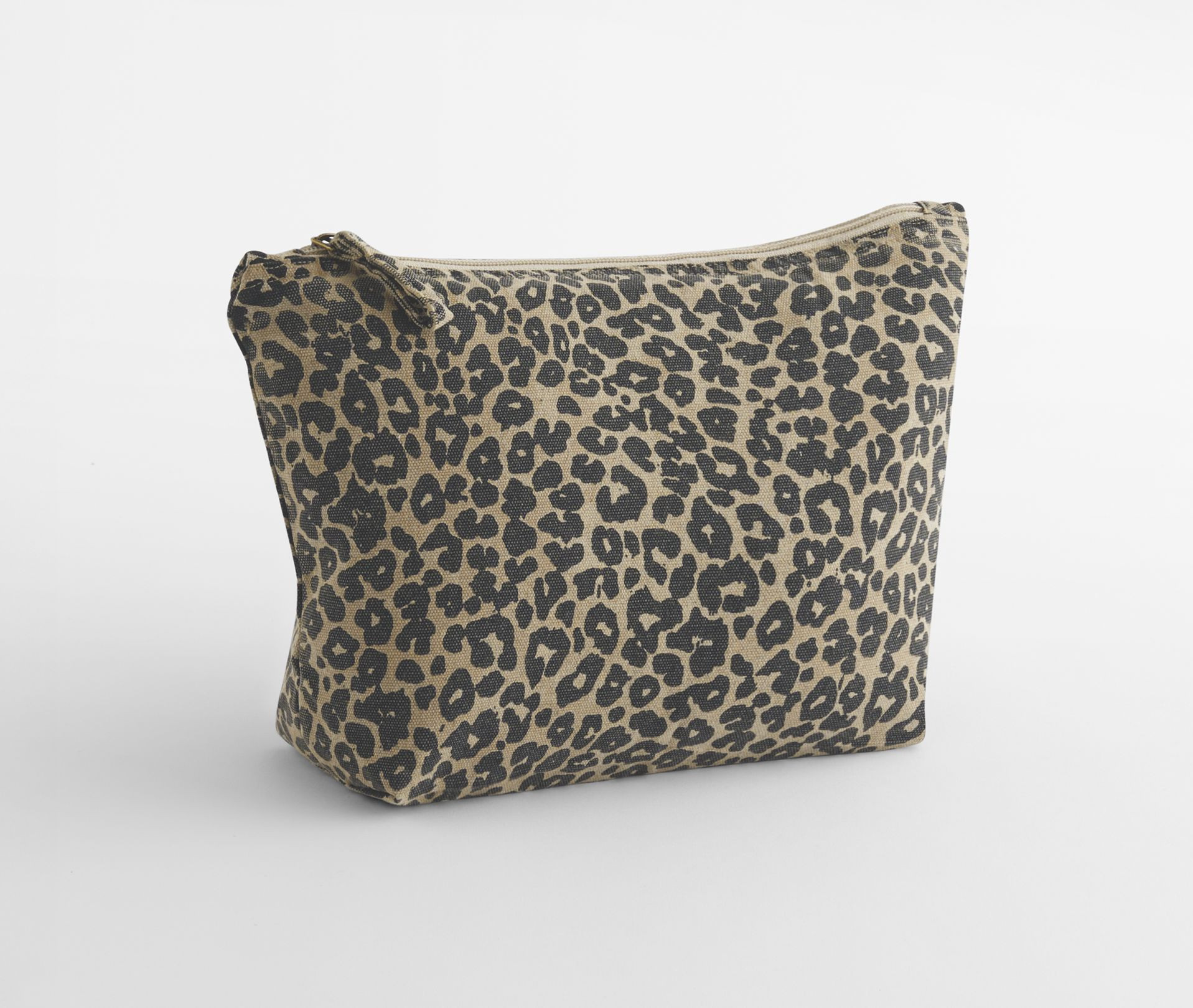 LEOPARD PRINT CANVAS ACCESSORY BAG - vue 2