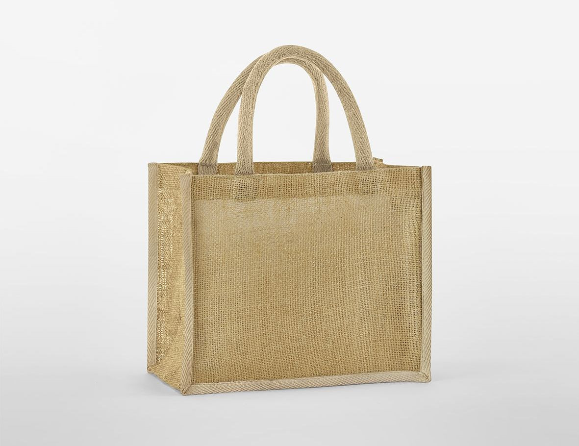 NATURAL STARCHED JUTE MIDI TOTE - vue 2